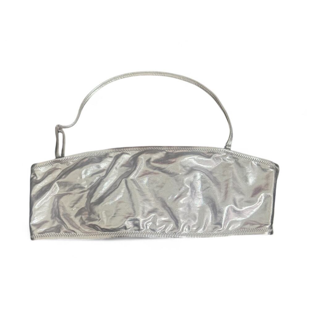 SKIMS Size 2X Nickel Silver Swim Bandeau Bikini Top Women’s SSW-BND-0025 NWT - Picture 2 of 11
